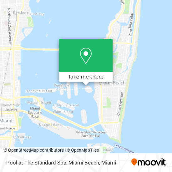 Pool at The Standard Spa, Miami Beach map
