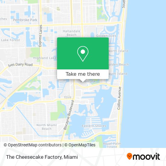 The Cheesecake Factory map