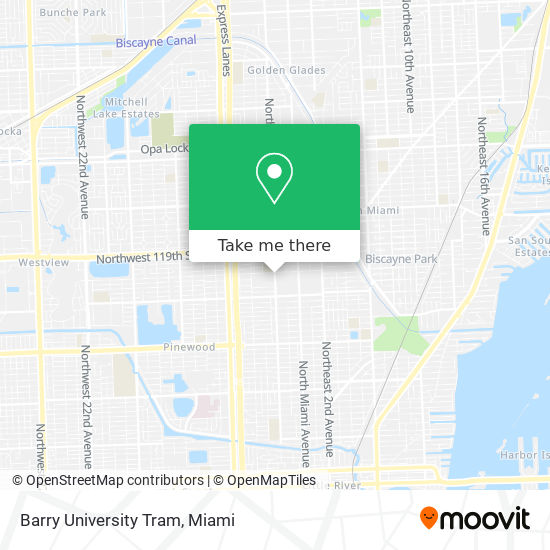 Barry University Tram map