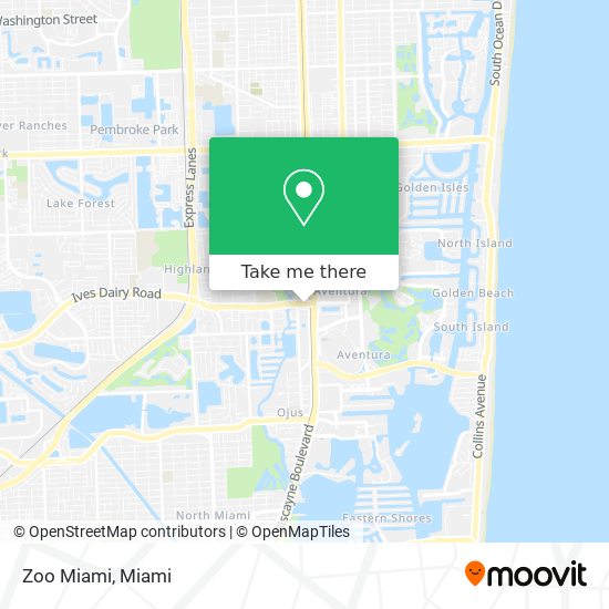 Zoo Miami map