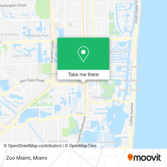 Zoo Miami map