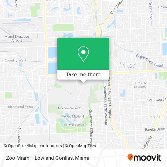 Zoo Miami - Lowland Gorillas map