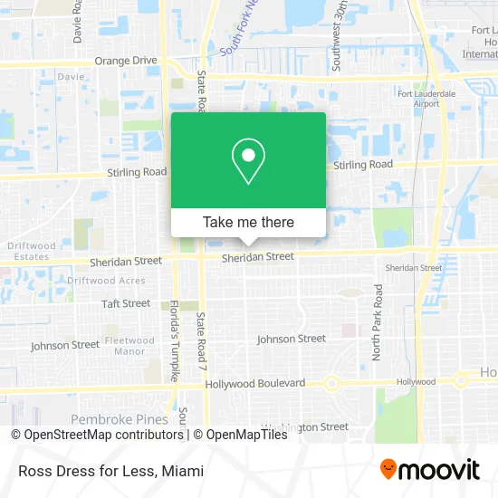 Ross Dress for Less map