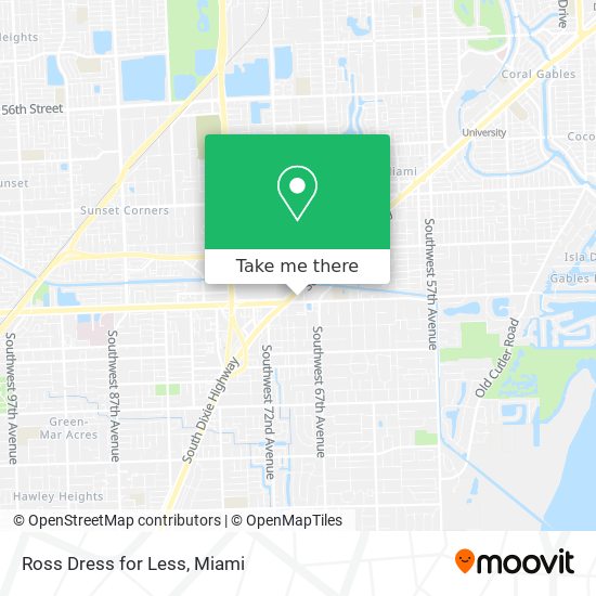 Ross Dress for Less map