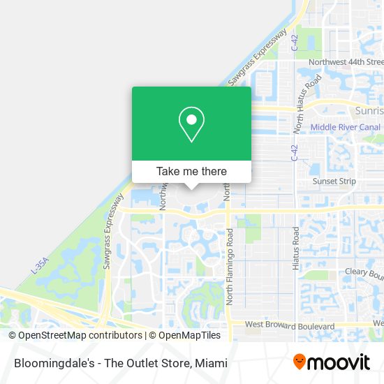 Mapa de Bloomingdale's - The Outlet Store