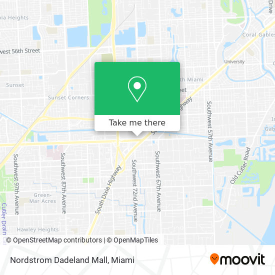 Nordstrom Dadeland Mall map