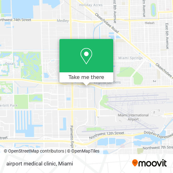 Mapa de airport medical clinic