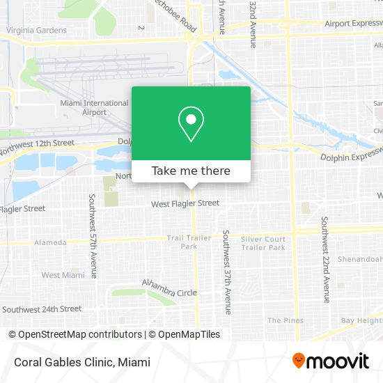 Coral Gables Clinic map
