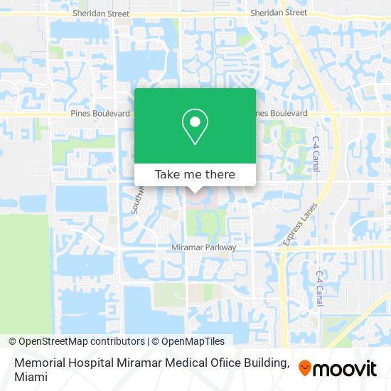 Memorial Hospital Miramar Medical Ofiice Building map
