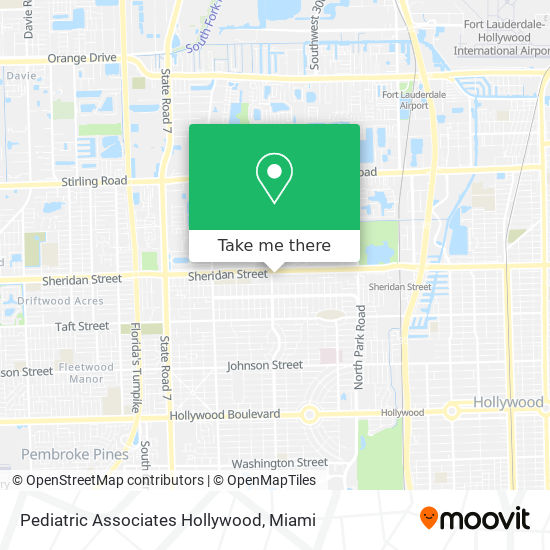 Mapa de Pediatric Associates Hollywood