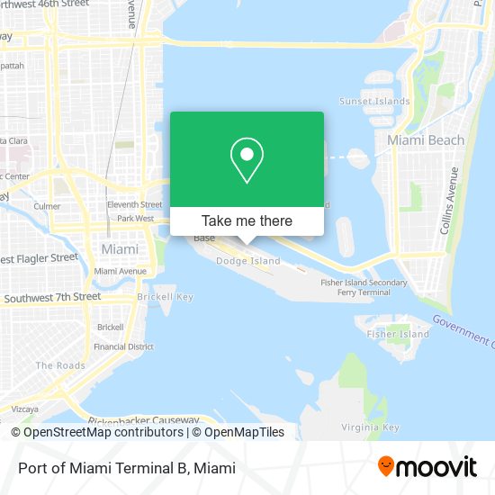 Mapa de Port of Miami Terminal B