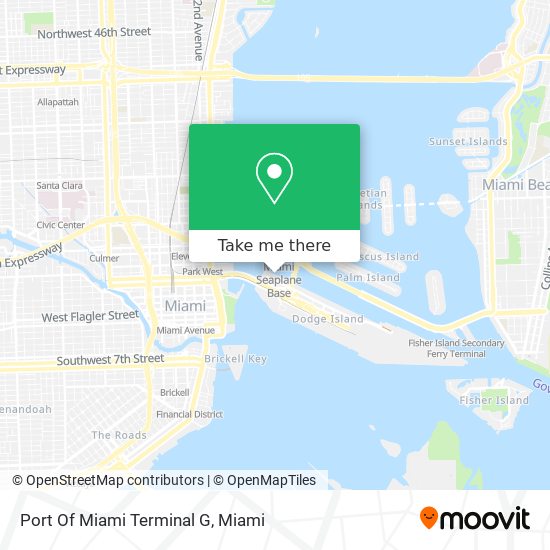 Mapa de Port Of Miami Terminal G
