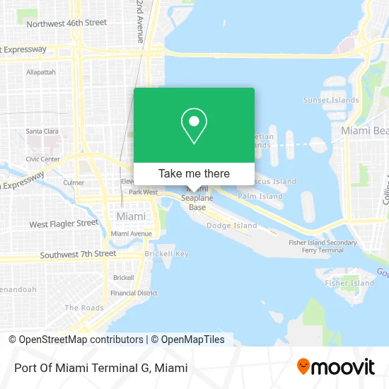 Port Of Miami Terminal G map