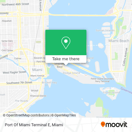 Port Of Miami Terminal E map
