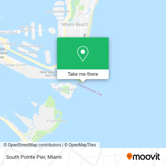 South Pointe Pier map