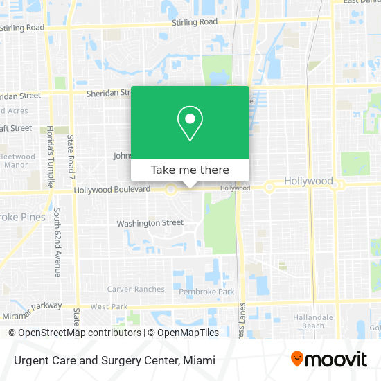 Urgent Care and Surgery Center map