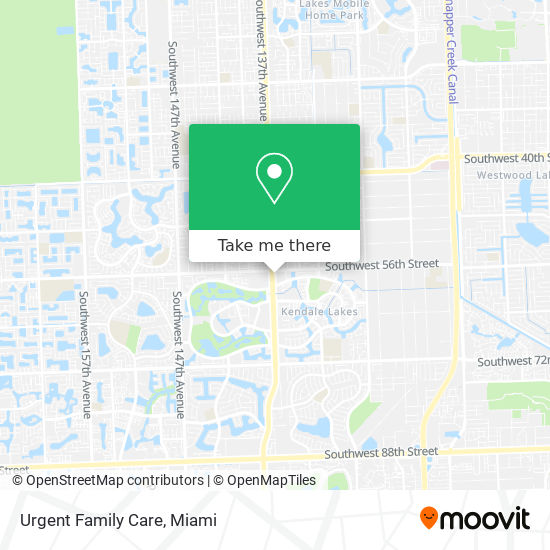 Urgent Family Care map