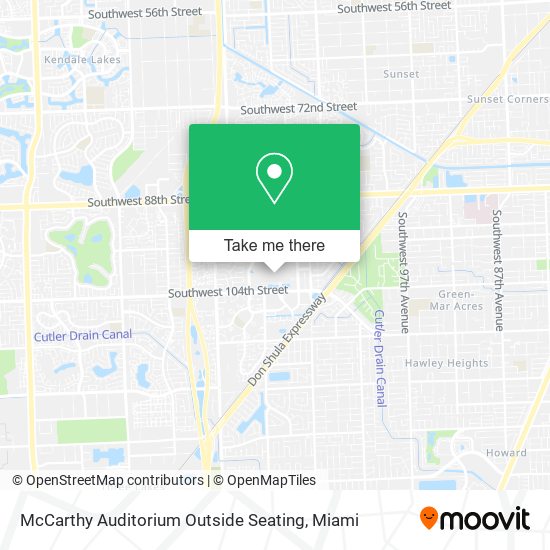 Mapa de McCarthy Auditorium Outside Seating