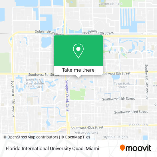 Mapa de Florida International University Quad