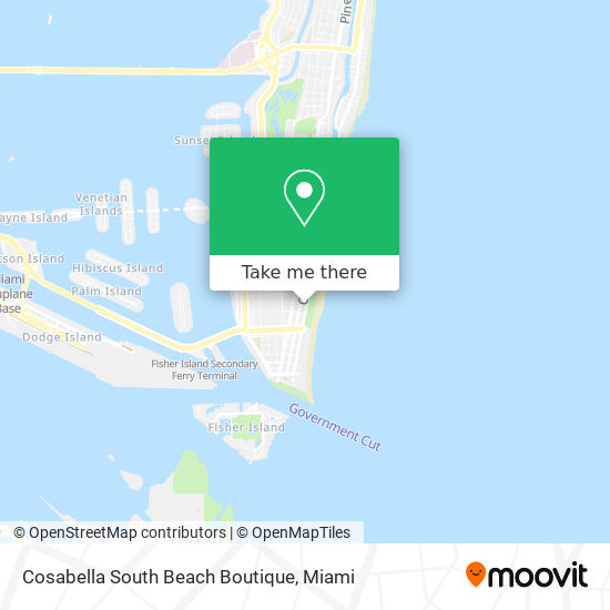 Cosabella South Beach Boutique map