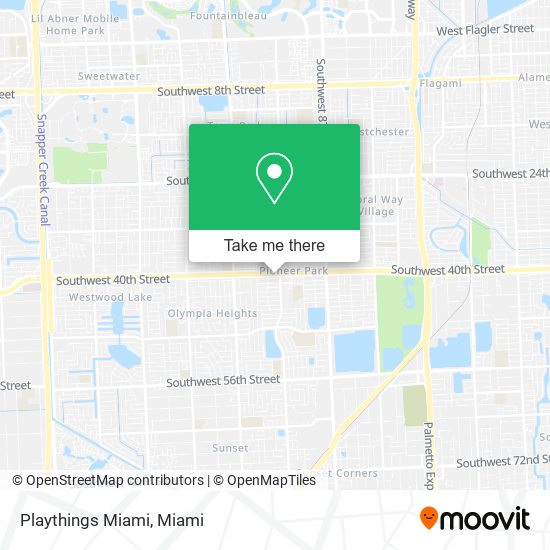 Playthings Miami map