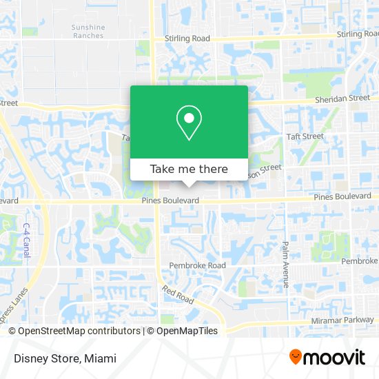 Disney Store map