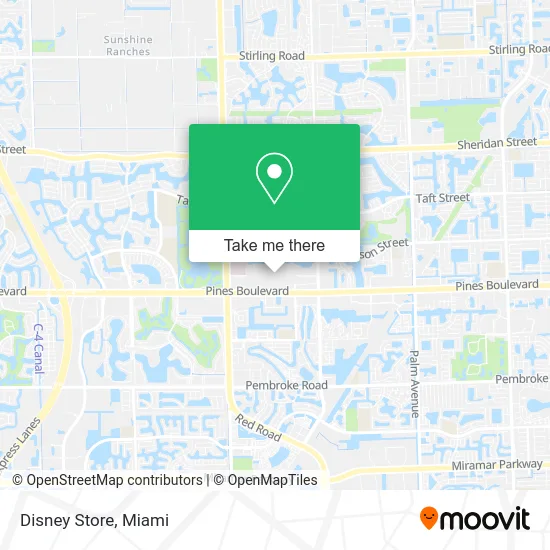 Disney Store map