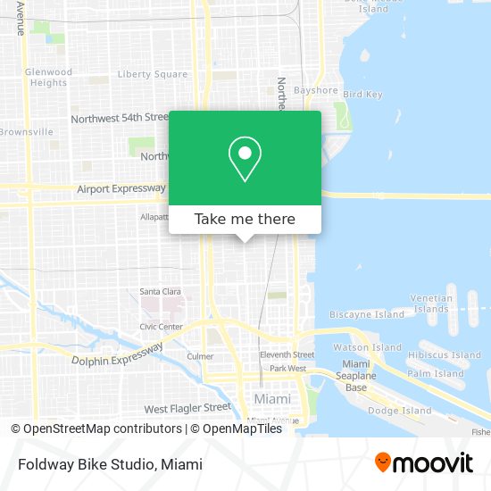 Foldway Bike Studio map