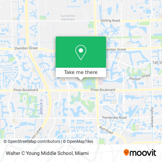 Walter C Young Middle School map