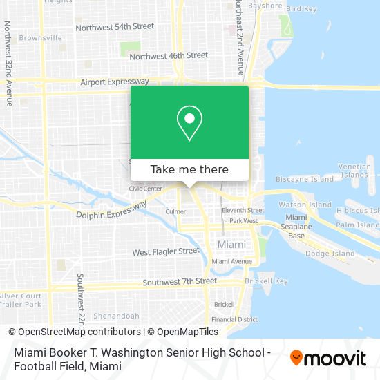Mapa de Miami Booker T. Washington Senior High School - Football Field