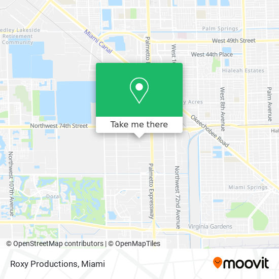 Roxy Productions map