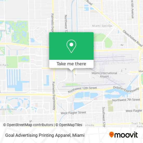 Goal Advertising Printing Apparel map