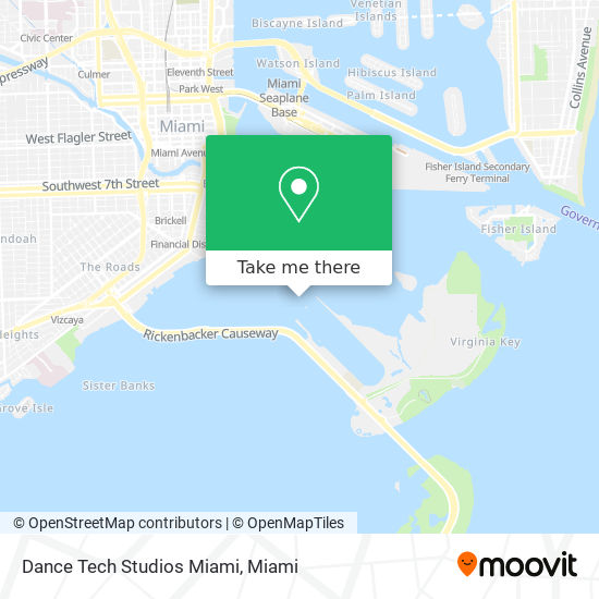 Mapa de Dance Tech Studios Miami