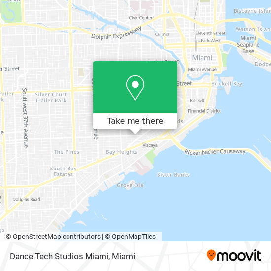 Dance Tech Studios Miami map