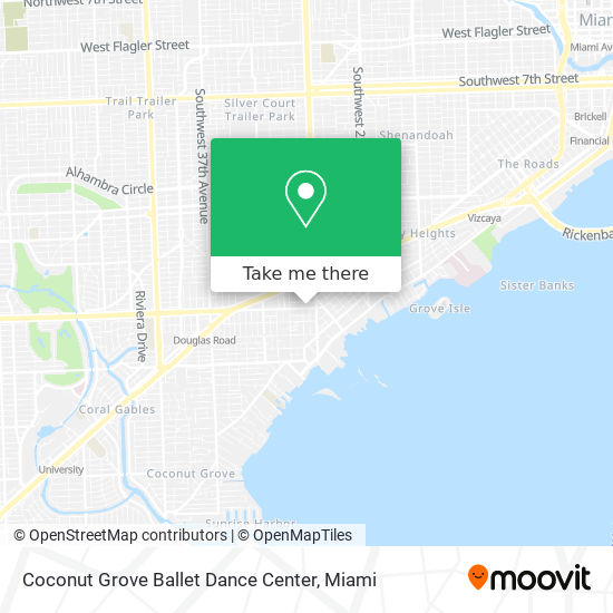 Mapa de Coconut Grove Ballet Dance Center
