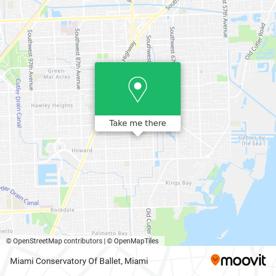 Miami Conservatory Of Ballet map