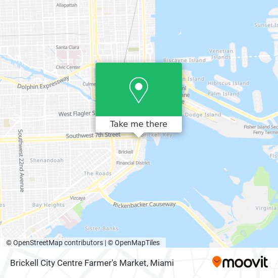 Brickell City Centre Farmer's Market map
