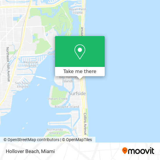 Hollover Beach map