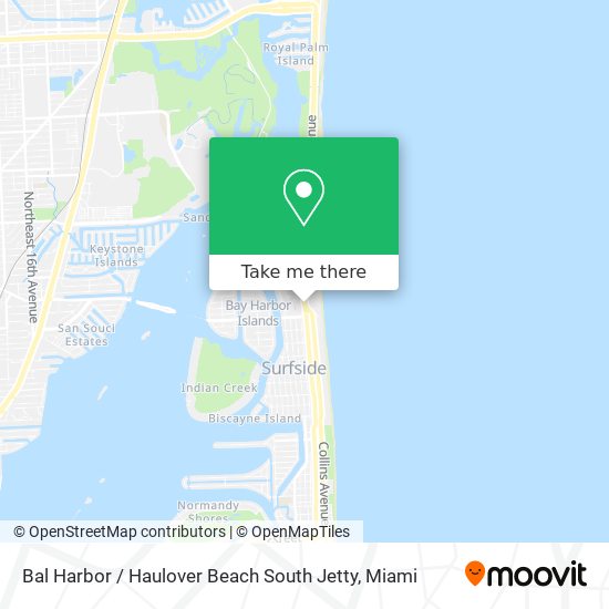 Mapa de Bal Harbor / Haulover Beach South Jetty