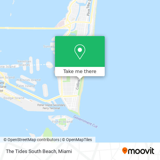 The Tides South Beach map