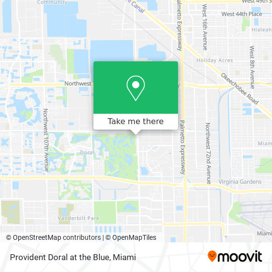 Provident Doral at the Blue map