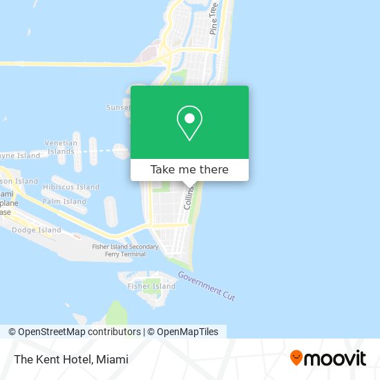 The Kent Hotel map