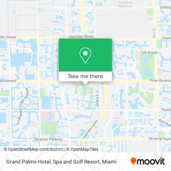 Grand Palms Hotel, Spa and Golf Resort map