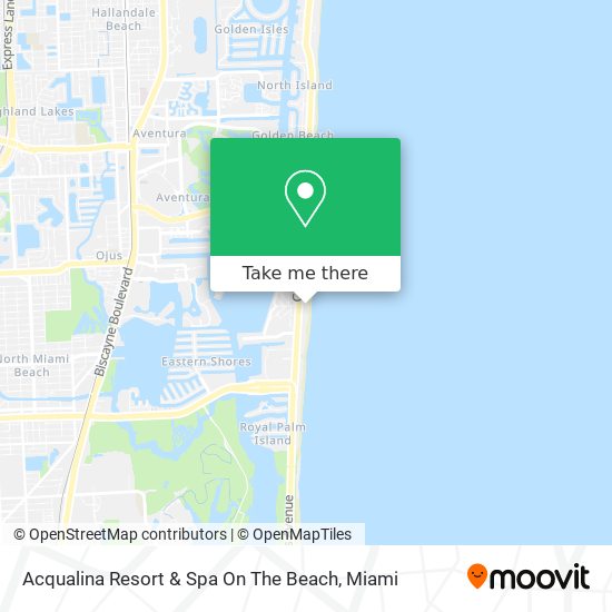 Mapa de Acqualina Resort & Spa On The Beach