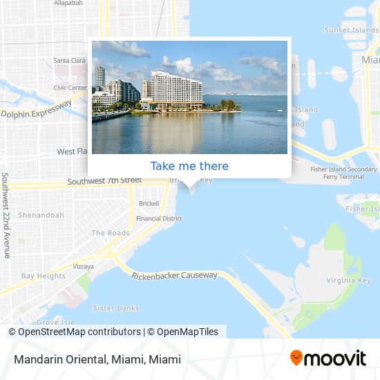 Mandarin Oriental, Miami map