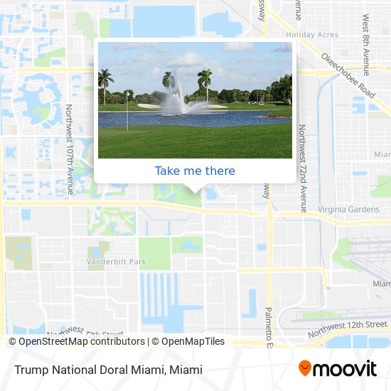 Mapa de Trump National Doral Miami