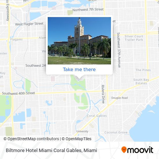 Biltmore Hotel Miami Coral Gables map