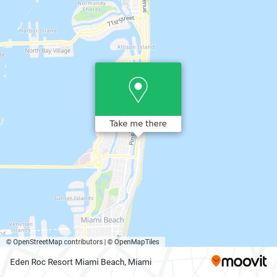 Mapa de Eden Roc Resort Miami Beach