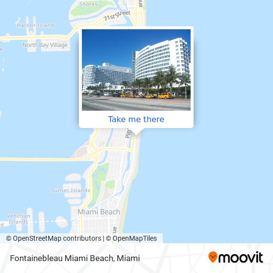 Fontainebleau Miami Beach map