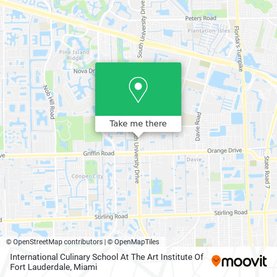 International Culinary School At The Art Institute Of Fort Lauderdale map